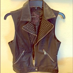 Buffalo Studded leather vest